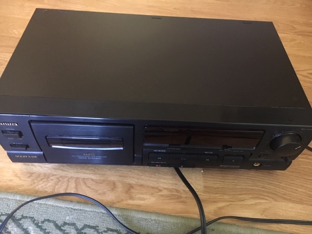 Aiwa stereo cassette deck - works, very clean