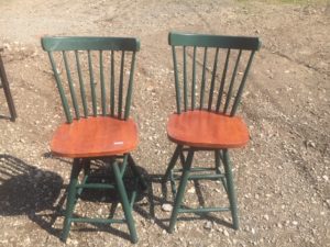 Wooden bar stools